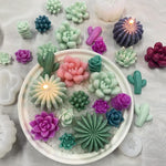 HASTHIP Succulent Silicone Molds for DIY Resin Crafts featuring 9 Styles & Non Stick Design | Food Grade Reusable White Set