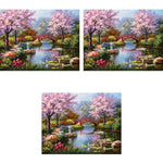 HASTHIP 5D Diamond Painting Kit for Home Wall Decor featuring Magic Cube Diamonds | 11.8x15.8In 3 PCS Full Drill Set