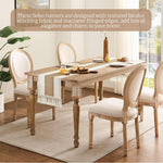 HASTHIP Table Runner for Centre Table with Tassels 12x72 in Beige and White Macrame | Rustic Farmhouse Decor