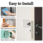 HASTHIP® Clear Rubber Door Stopper Wall Protector 6 Pack Self-Adhesive Silicone Gel Bumper Pads for Home Office Furniture Door Handle Cushion Anti-Collision Sound Dampening Transparent