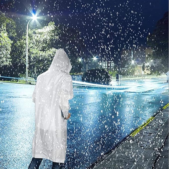 HASTHIP® 2 Pack Ponchos Impermeables Reutilizables para Hombres y Mujeres, Chubasqueros EVA con Capucha, Impermeables para Camping, Senderismo, Festival de Música y Actividades al Aire Libre