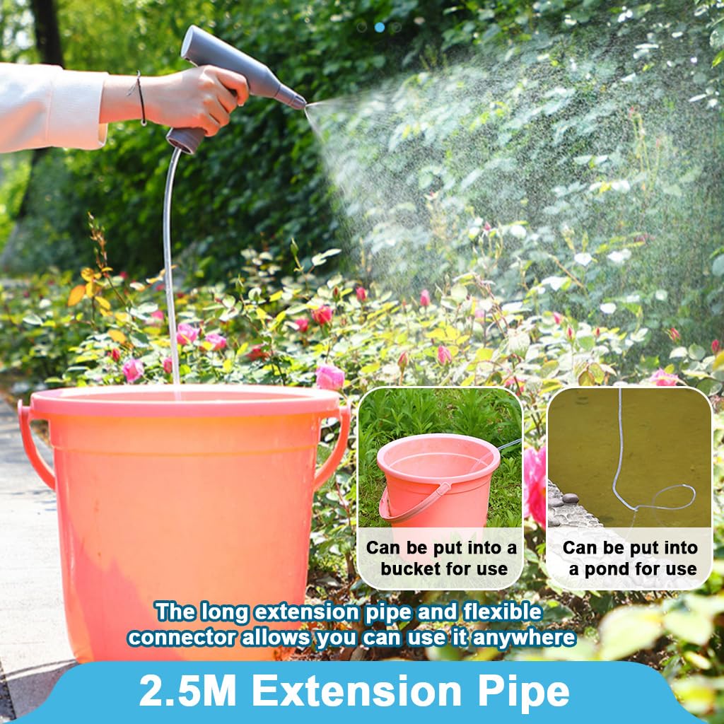 HASTHIP 1L Electric Watering Can with Gimbaled Nozzle