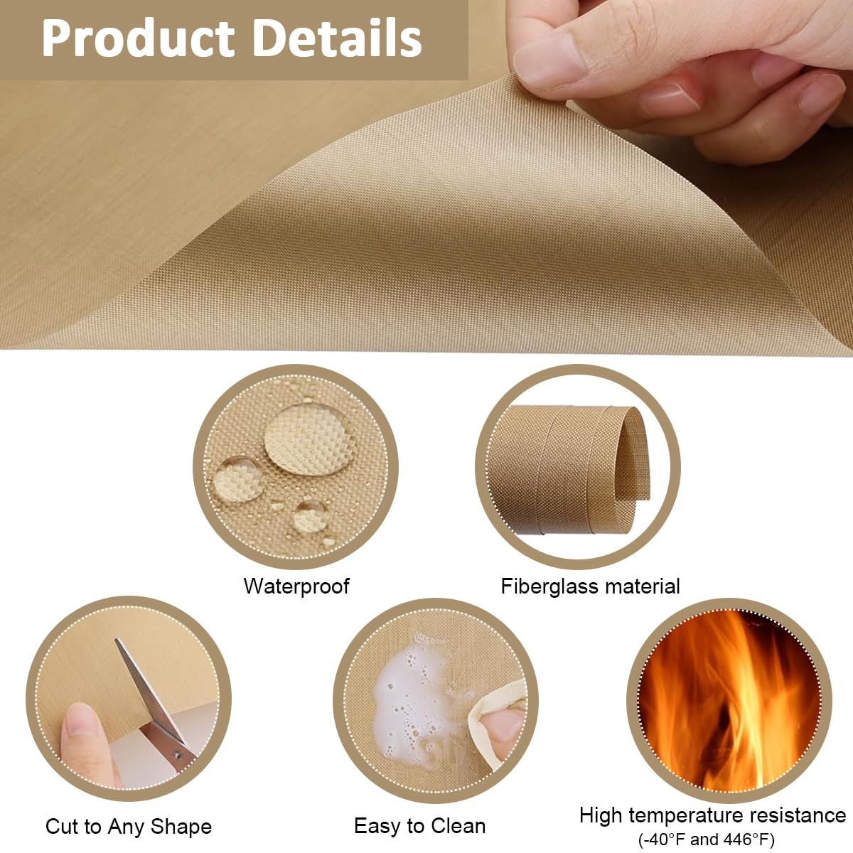 HASTHIP Air Fryer Disposable Paper Liners 100pcs for Easy Cooking with 6.3in Round Shape | Non Stick Waterproof Parchment