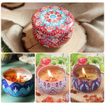 HASTHIP Scented Candles Gift Set for Home with 4×60 g Natural Scents & Tin Jars | Ideal Gifts