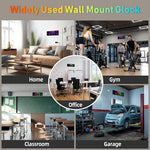 HASTHIP LED Digital Wall Clock for Home and Office with Remote Control | 16 inch 8 Color Display