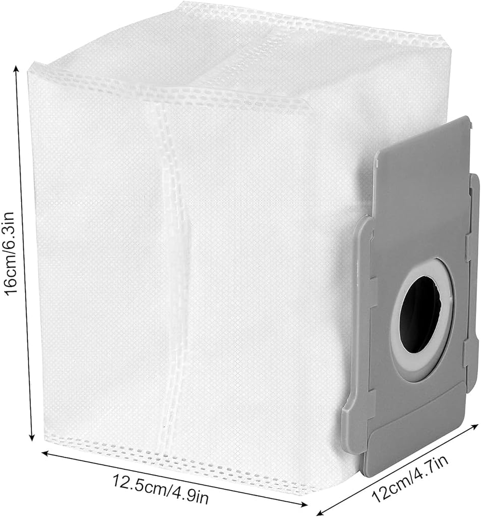 HASTHIP® 4PCS Replacement Bags for iRobot Roomba i7 i7+ s9 s9+ Clean Base Vacuum Cleaner Parts Dust Bags.