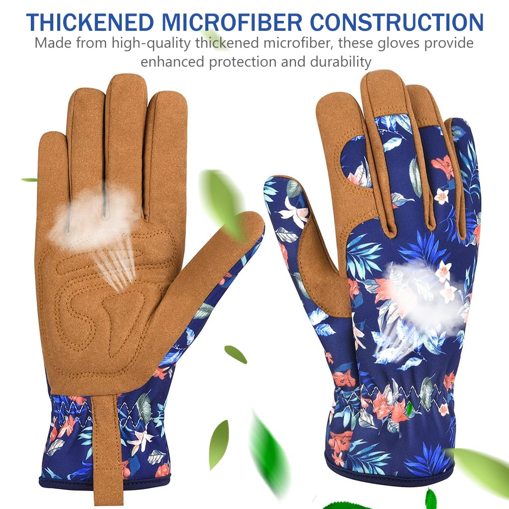 HASTHIP Gardening Gloves for Thorny Bushes and Roses featuring Thickened Microfiber Grip | Extended Coverage for Safe Pruning and Weeding