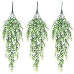 HASTHIP® 3Pcs Realistic Eucalyptus Flower Vine Balcony Flower Decor 30.7 Inches Realistic Flower Hangings Wall Decoration Artificial Eucalyptus Flower Vine Home Decoration Garden Decorative Flower