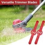 HASTHIP Mower Blades Replacement for String Trimmer and Brush Cutter | 40PCS Plastic Serrated Cutting Blades