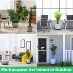 HASTHIP Plant Pot Stand for Indoor and Outdoor Use with 4 Smooth Wheels | 25cm Resin Tray