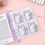 HASTHIP Budget Planner for 100 Day Money Saving Challenge with 25 Cash Envelopes | A5 Sakura Binder