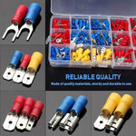 280pcs Wire Connector, Cable Connector Wire Connector Jointer Crimp Connectors Assortment Set, Electric Cable Lugs, Flat, Round Connectors, Fork, Ring Terminals, Butt Connectors