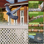 HASTHIP Pigeon Spikes for Outdoor Animal Control featuring Dual Row 48mm Spikes | Stainless Steel 3.3ft Strips with Gloves and Cable Tie