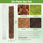 HASTHIP Plastic Moss Pole for Monstera and Pothos Climbing 23.62 in | Hollow Upright Design