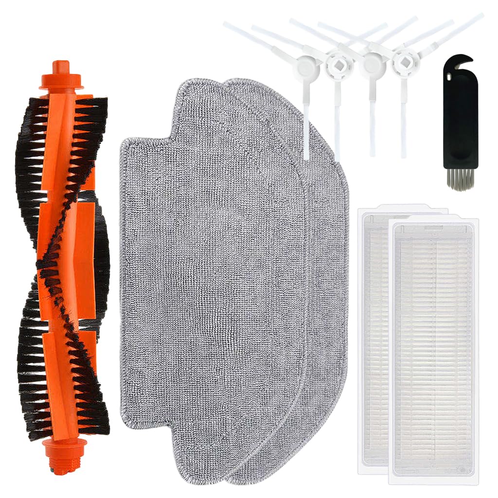 HASTHIP Accessories Kit for Mi Robotic Vacuum Mop P with 10Pcs Set including 1 Main Brush|2 Filters