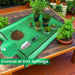 HASTHIP Gardening Mat for Indoor Plant Care featuring 4 Metal Snap Buttons and Waterproof PE 75×100cm