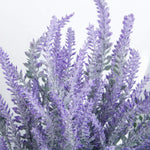 HASTHIP Artificial Lavender Flower Bundles for Home Decor 14 in Plastic Purple | Pack of 4