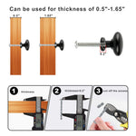 HASTHIP dresser knobs for cabinets and drawers featuring 18pcs 30mm matte black aluminum design