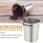 HASTHIP® 51mm Coffee Dosing Cup Stainless Steel Portafilter Cup No Spill Wide Mouth Coffee Powder Compatible with Espresso Machine Precision Barista Tool 120ml Capacity
