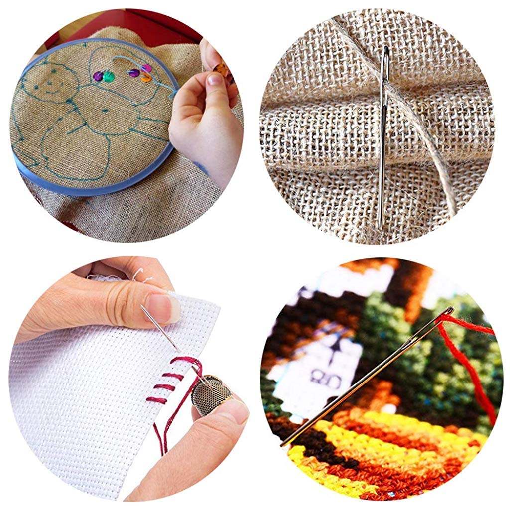 HASTHIP Large Eye Blunt Needles for Yarn Knitting and Sewing with Stainless Steel 27PCS