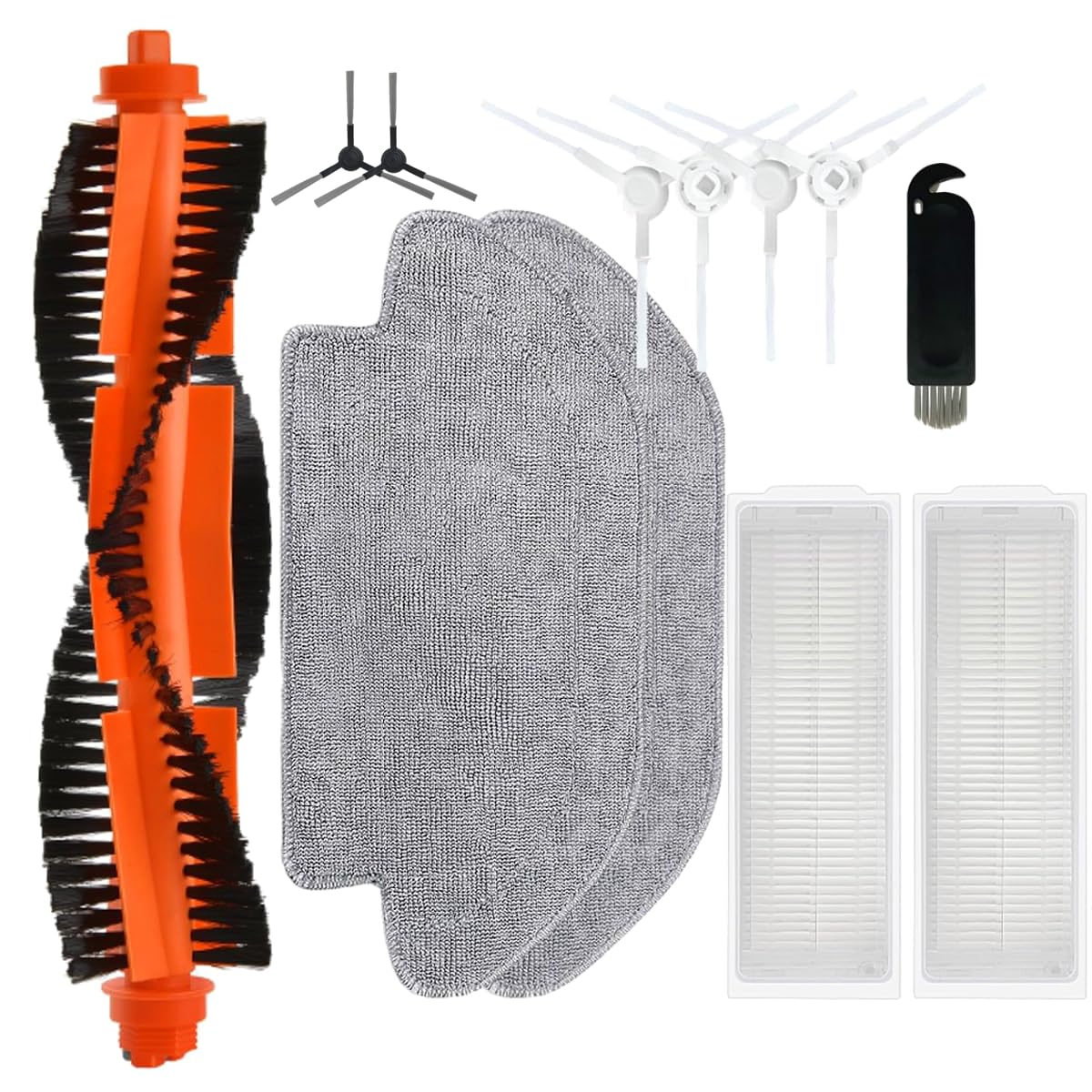 HASTHIP Replacement Parts Kit for Mi Robot Vacuum Mop P with 12 pcs Brushes and Tools | Anti Tangle Design