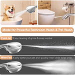HASTHIP Handheld Shower Head for Bathroom with 10 Water Outlet Modes and 1.5 m Hose | Adjustable Spray for Home Use