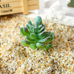 HASTHIP Artificial Plants for Home Decor with 9Pcs PVC Flocked Succulents | Indoor and Outdoor Decorations