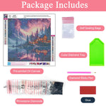 HASTHIP Diamond Art Painting Kit for Home Wall Decor featuring 4PCS 11.8 x 11.8 in Scenery | DIY Gift for Beginners