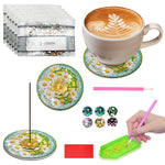 HASTHIP Diamond Painting Kit for Home Decor with Dual Function Lotus Incense Holder | DIY Gift Set