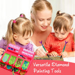 HASTHIP Diamond Art Accessories Kit for DIY Painting with 16 Storage Boxes and 2 Fishtail Pens