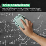 HASTHIP Double Sided Magnetic Whiteboard Eraser for Classroom Use 12x7x3 cm | Chenille Sponge Cleaner Pack of 4