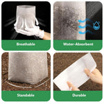 HASTHIP Seedling Bags for Germination and Transplanting 100 Pack 13x18cm | Degradable Non‑Woven Fabric