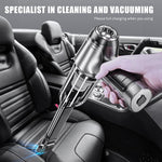 Electric Compressed Air Duster, 19000PA Handheld Cordless Air Duster, 120W 35500RPM Car Vacuum Cleaner & Multi Nozzle