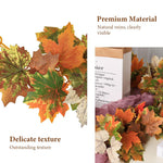 HASTHIP Fall Garland for Mantel with Realistic Maple Leaves 68.8in Vine | Autumn Home Décor