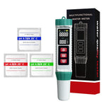HASTHIP® 5 in 1 Digital PH Meter, 0.01 High Accuracy ph Tester Digital for Water TDS/EC/Salt/Temp/PH Pen, pH PPM MeterWater Tester Drinking Water, Hydroponics, Plants, Aquarium and Pool-White