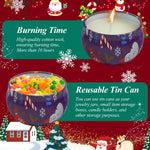 HASTHIP Scented Candles Gift Set for Home and Christmas | 4 Pack 70 g Natural Soy Wax