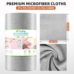 HASTHIP Microfiber Cleaning Cloth Roll for Kitchen with 50 Pre Cut Tear Away Cloths | Reusable