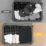 HASTHIP Cap Organizer Bag for Travel with Ventilated EVA Hard Case 4–6 Cap Capacity 33x23x14cm