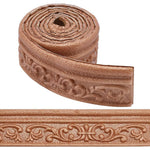 HASTHIP Wall Border Sticker for Home Decor with 3D Embossing and 30 ft Peel Stick Foam Trim Brown