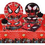 HASTHIP Kids Birthday Party Superhero Set for Tableware with 81 pcs Plates and Cups | Easy Cleanup Supplies