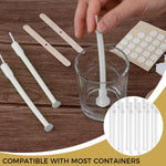 HASTHIP Candle Wick Holder for DIY Candle Making with Placing Tube Anchoring | 12Pcs Set