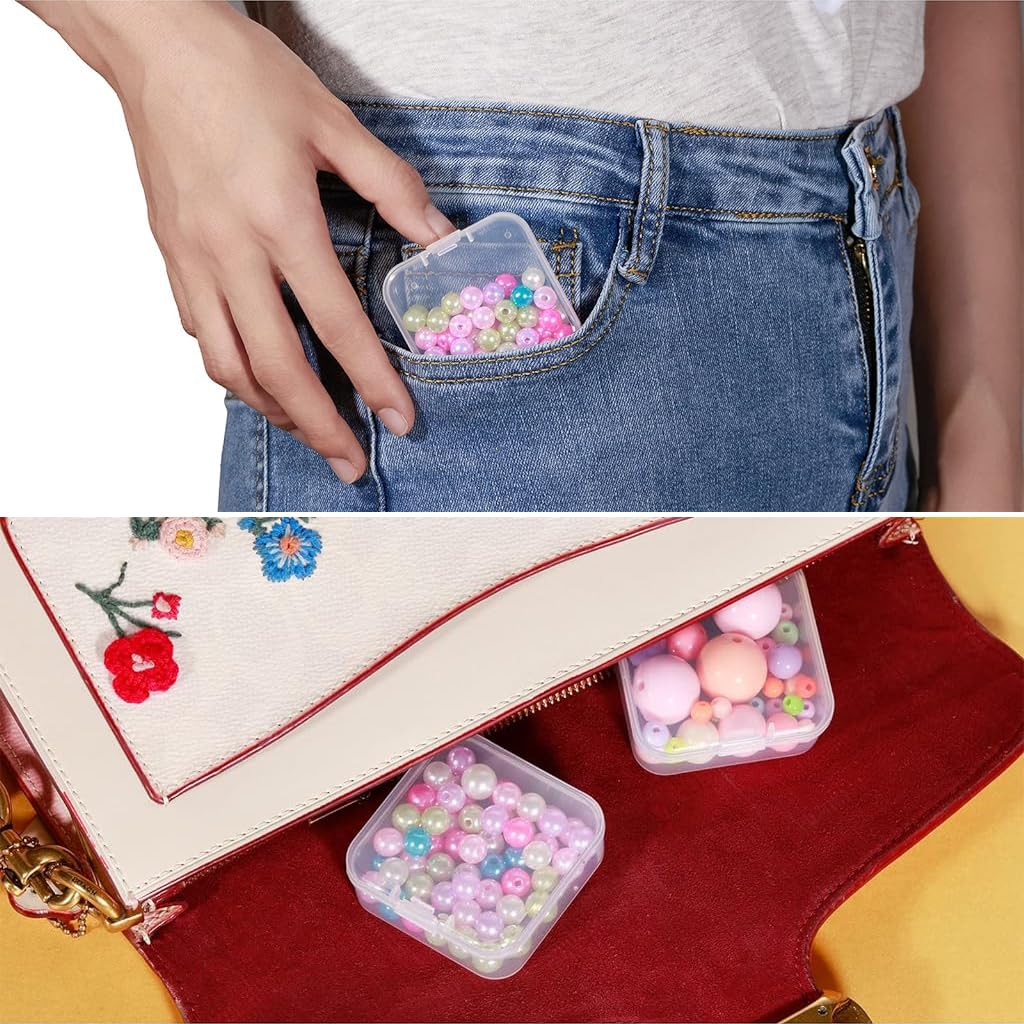 HASTHIP Jewelry Organizer Box Set for Earrings and Crafts with 15 Mini 5.5x5.5x2cm Boxes
