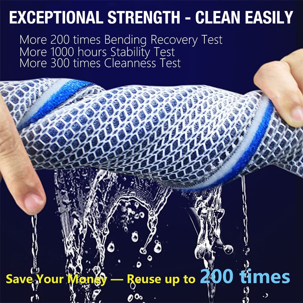 Qpets® 30 * 40cm Aquarium Filter High Density 8 Layer Filter Cotton Reusable Aquarium Filter Pad,Fish Tank Aquarium Tank Sponge Filter Cuttable Aquarium Filter s for Medium Fish Tank