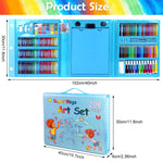 HASTHIP Kids Art Painting Kit 208 Pieces with Folding Easel and Safe Colors for Creative Fun