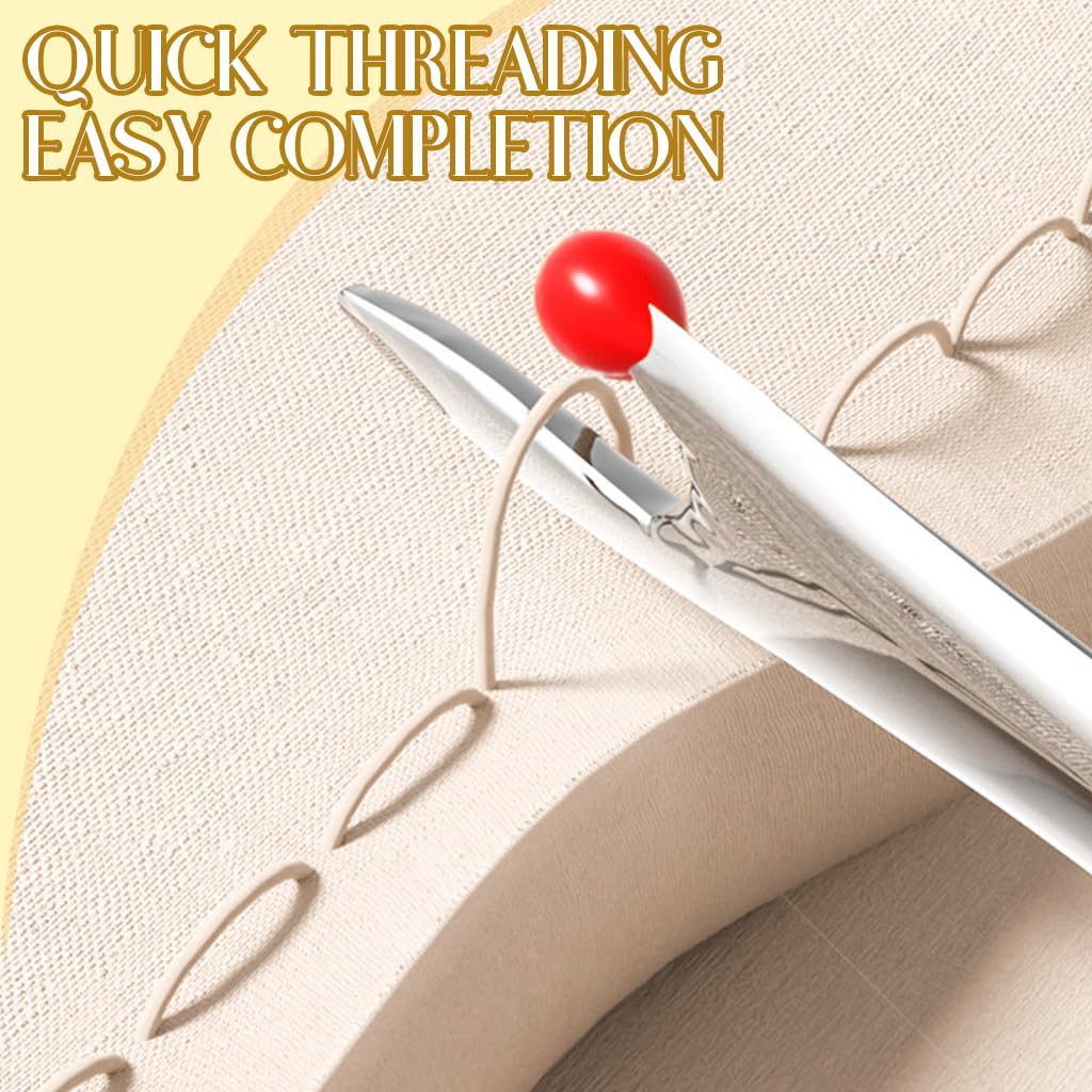 HASTHIP Needle Sewing Embroidery Kit for Fabric Stitch Removal with Double-Edged Cutter and 5 in Scissors | 6 Pcs Stainless Steel Tools
