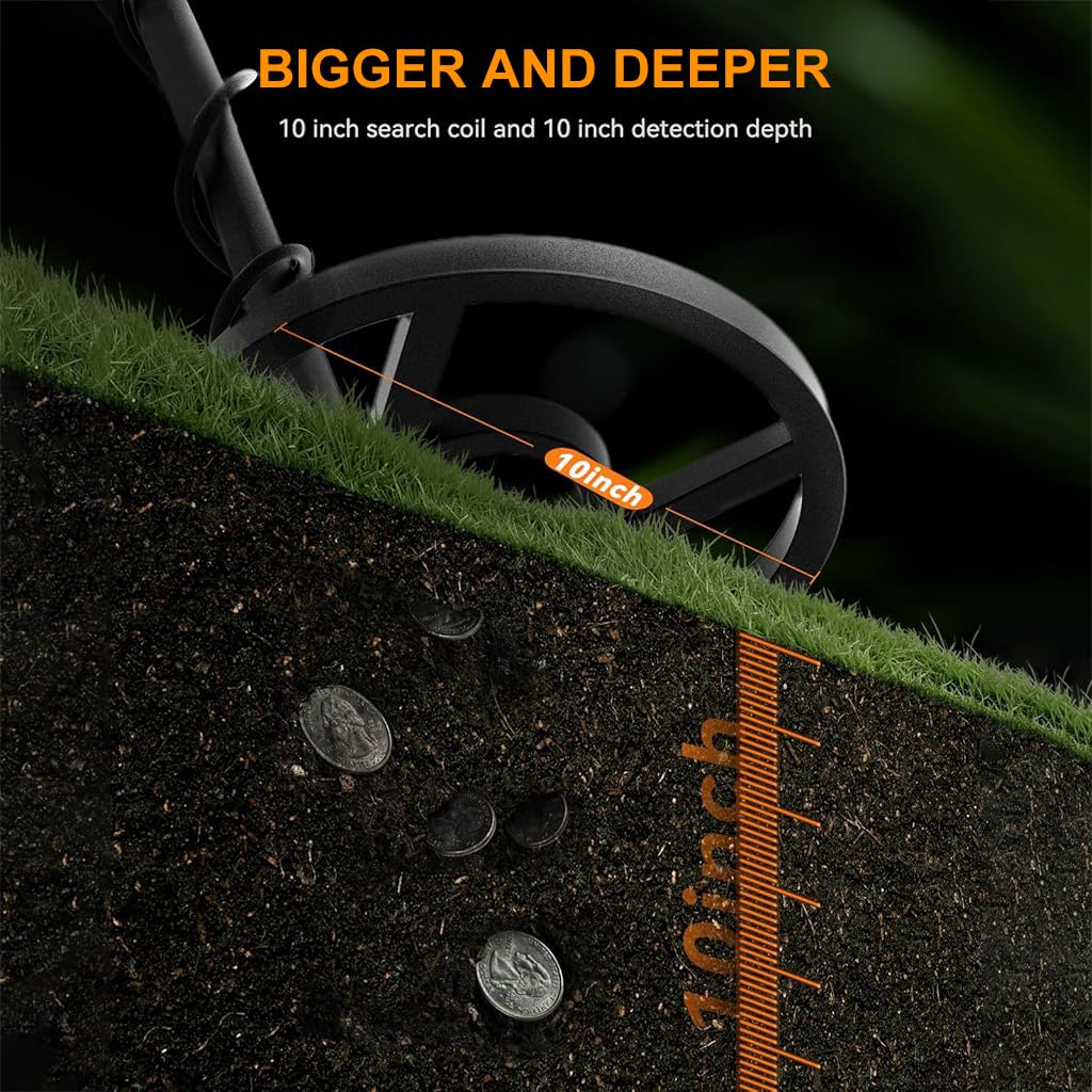 HASTHIP® Metal Detector Outdoor Metal Detector LCD Metal Detector Professional Highly Sensitive Metal Detector Retractable Industrial Metal Detector for Golden, Copper,Aluminio, Lead, Zinc and More
