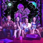 HASTHIP Zombie Love Aesthetic Tapestry for Bedroom and Dorm Décor 59x78in 2PCS | Night Glow Wall Art