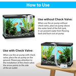 HASTHIP® Aquarium Air Pump, Portable Oxygen Pump for Aquarium Fish Tank, Cordless Fish Tank Oxygen Pump - 2W, 6L/Min, Long-Lasting Battery