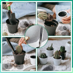 HASTHIP Flower Pot Hole Mesh Pad for Bonsai and Succulent Planters 50 pcs 10 cm | Reusable Polyamide Screen Reduces Soil Loss and Improves Drainage