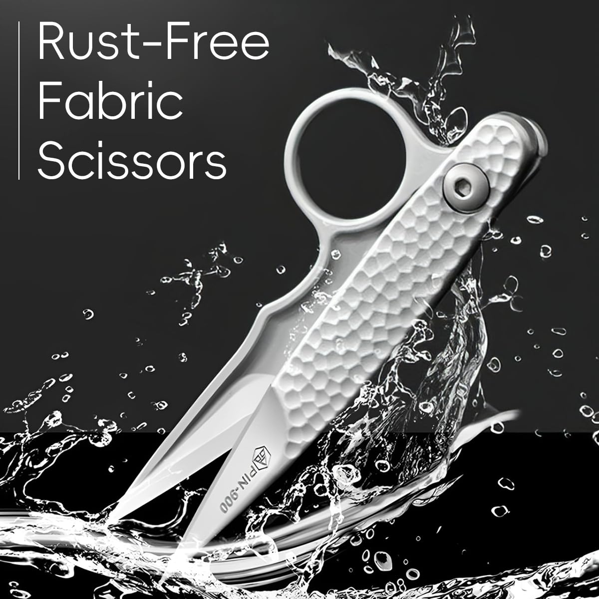 HASTHIP Sewing Scissors for DIY Crafts with Spring Loaded Auto Bounce and Ergonomic Grip